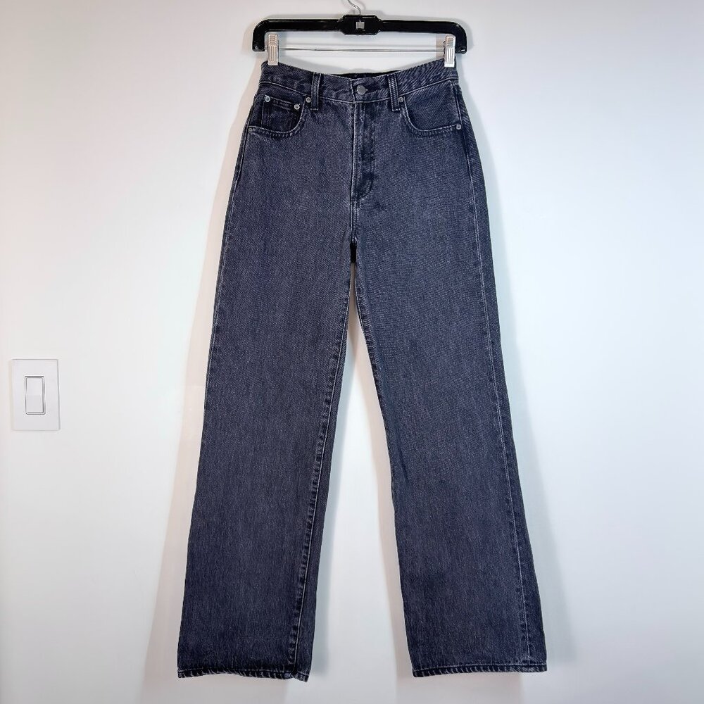 Denim forum “The Farrah hi-rise Wide” black size 24